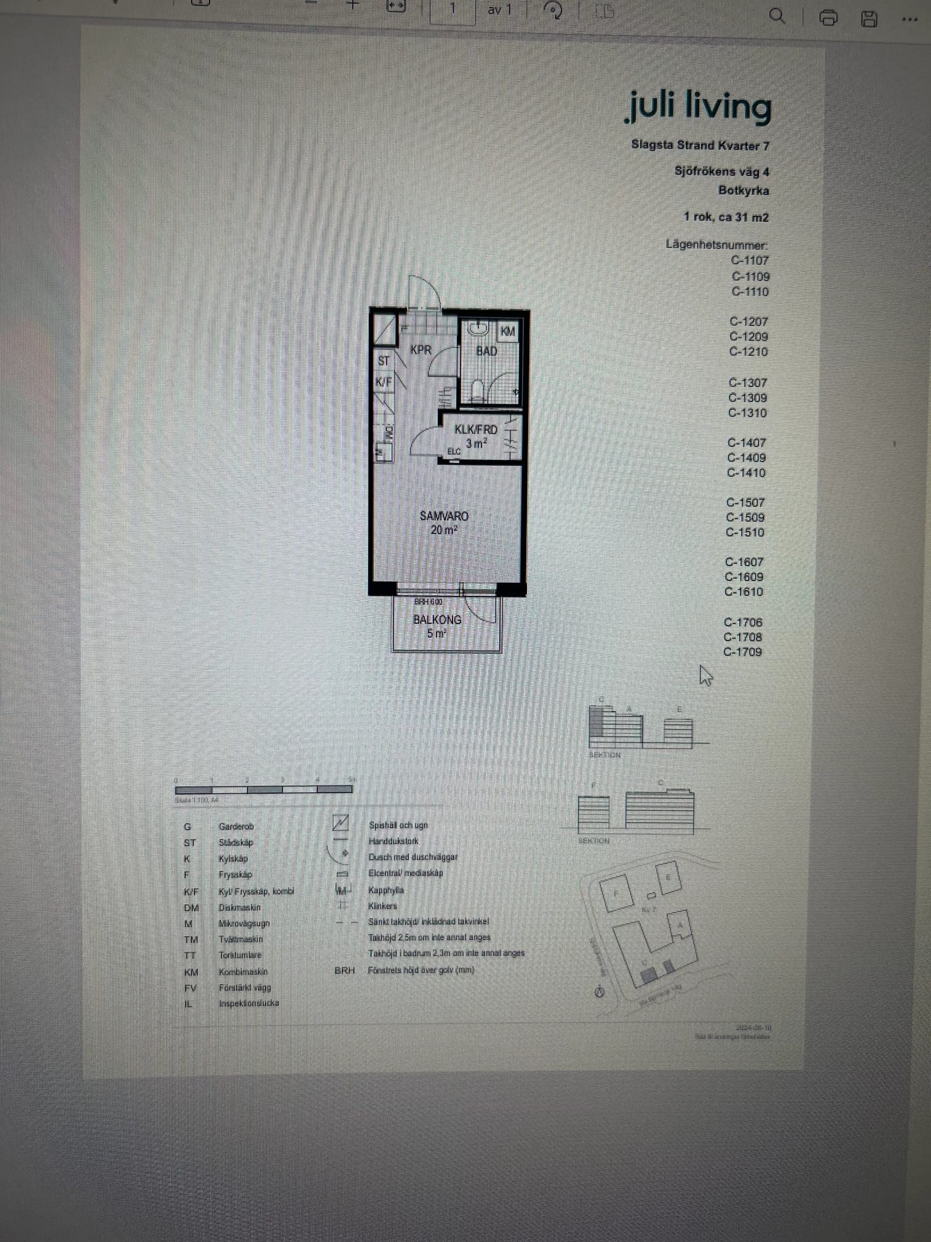 1-rumslägenhet i Norsborg, Sjöfrökens väg - bild 1
